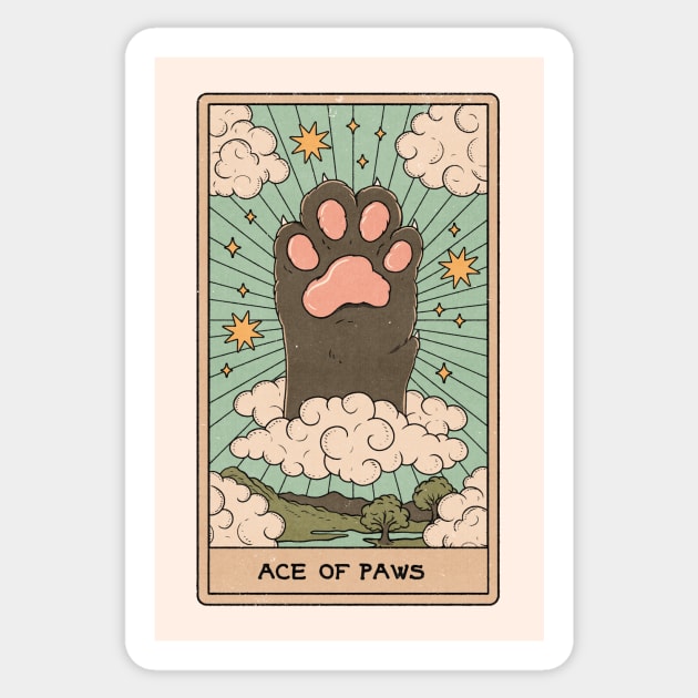 Ace of Paws Sticker by thiagocorrea